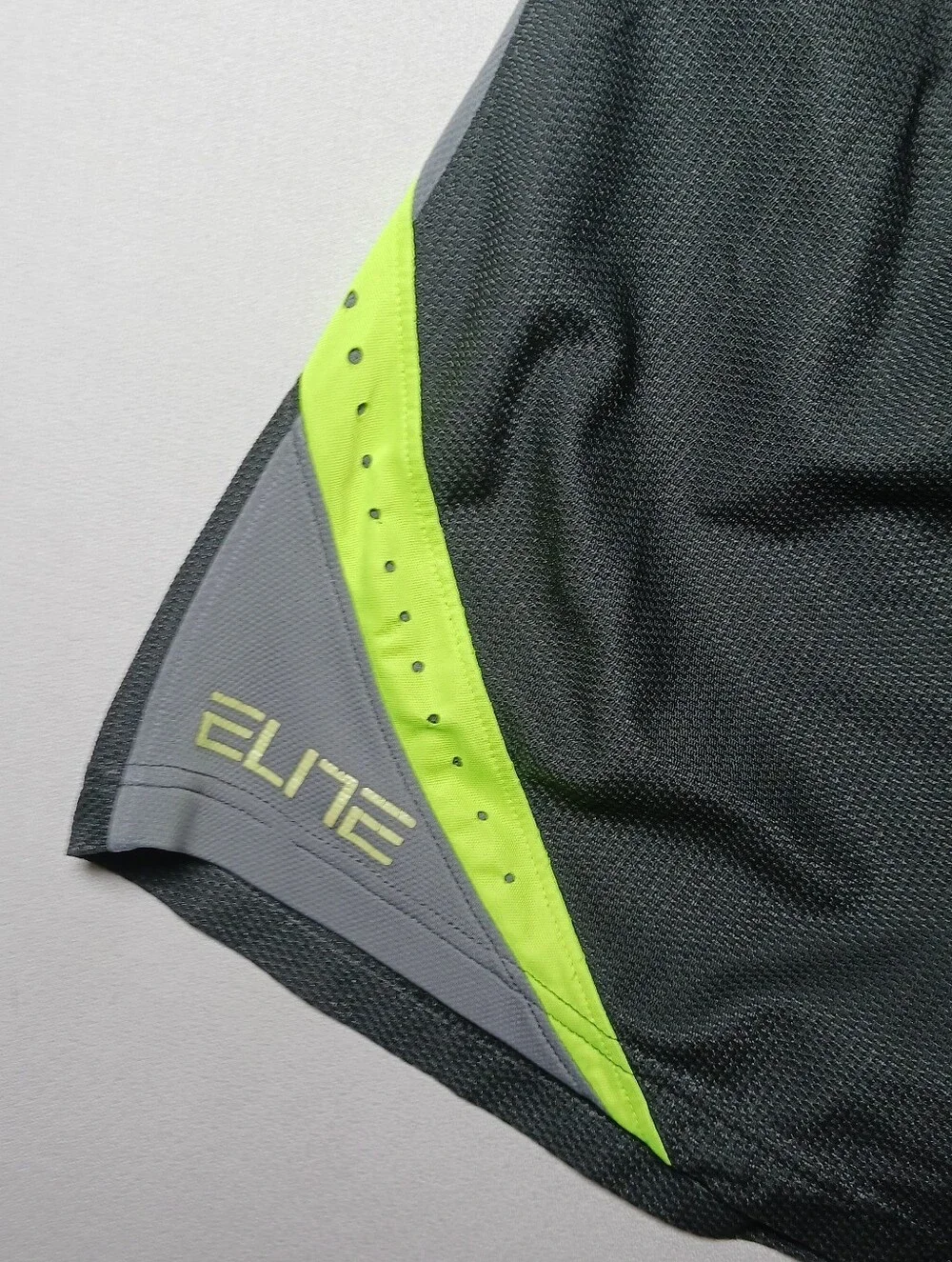 Nike Elite Mens Dri-Fit Basketball Mesh Shorts Large Black Neon Green